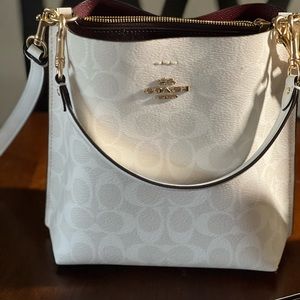 Coach leather bucket bag